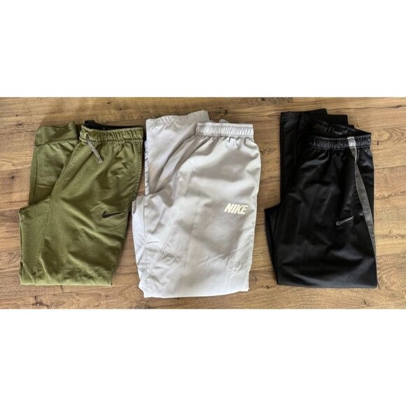 Nike Joggers Lot of 3 Pairs of Athletic Sweat Pants Teen Boy Men's Size Medium M - Picture 1 of 4